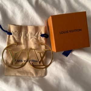 LV gold hoops